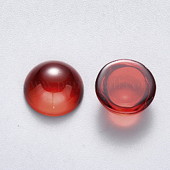 Transparent Spray Painted Glass Cabochons&nbsp;GLAA-S190-013C-F06