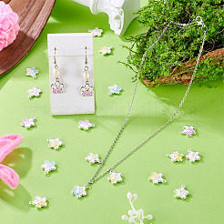 30Pcs 5 Colors Alloy Rhinestone Pendants&nbsp;RB-TA0001-37