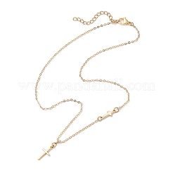 Cross 304 Stainless Steel Pendant Necklaces&nbsp;NJEW-JN05200-01