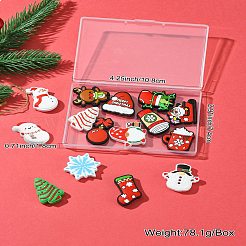 15Pcs 15 Styles Christmas Theme Silicone Focal Beads&nbsp;SIL-CJ0001-70