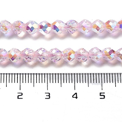 Electroplate Glass Beads Strands&nbsp;GLAA-A014-02L-1