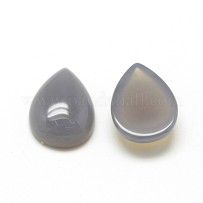 Natural Grey Agate Cabochons&nbsp;G-R417-10x14-09-1