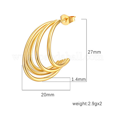 Stainless Steel Stud Earrings&nbsp;PW-WG789EE-01-1