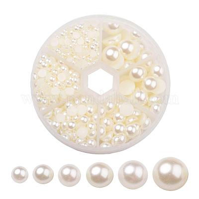 1Box ABS Plastic Imitation Pearl Dome Cabochons&nbsp;SACR-JP0001-24-1