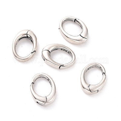 925 Sterling Silver Spring Gate Rings&nbsp;STER-D036-13AS-01-1