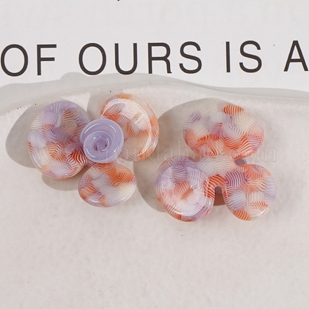 Cellulose Acetate(Resin) Cabochons&nbsp;PW-WG19254-01-1
