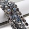 Natural Dragon Veins Agate Beads Strands, Dyed & Heated, Twist, Dark Gray, 12x8x8mm, Hole: 1.2mm, about 33pcs/strand, 16.34''(41.5cm)