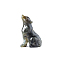 Natural Labradorite Display Decorations, for Home Decoration, Wolf, 50mm