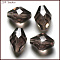 Imitation Austrian Crystal Beads, Grade AAA, Faceted, Bicone, Gray, 10x13mm, Hole: 0.9~1mm
