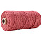 Cotton String Threads for Crafts Knitting Making, Indian Red, 3mm, about 109.36 Yards(100m)/Roll