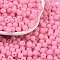 Opaque Acrylic Beads, Round, Pearl Pink, 5x4mm, Hole: 1.6mm, about 12500pcs/500g