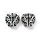 Brass Micro Pave Cubic Zirconia Beads&nbsp;KK-G444-01P-2