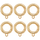 6Pcs Brass Spring Gate Clasps&nbsp;KK-SC0006-42G-02-1