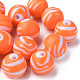 Opaque Striped Acrylic Beads&nbsp;MACR-S373-27B-04-3