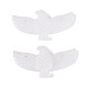 Eagle Shape Natural White Jade Gemstone Pendants&nbsp;G-P563-05E-2
