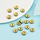 Brass Rhinestone Spacer Beads&nbsp;RB-A014-Z8mm-06G-5