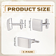 1 Pair Brass Cufflinks&nbsp;BUTT-LP0002-07P-2