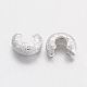 Brass Crimp Beads Covers&nbsp;KK-G015-S-NF-2