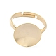 Adjustable Brass Pad Ring Setting&nbsp;KK-K414-01A-G-2