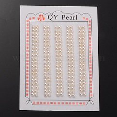 Natural Cultured Freshwater Pearl Beads, Half Drilled, Rondelle Bisque, 3~3.5x3mm, Hole: 0.8mm