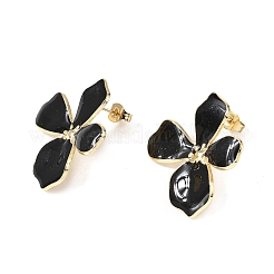 Valentine's Day 304 Stainless Steel Enamel Stud Earrings&nbsp;EJEW-P342-01G