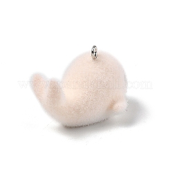 Flocky Resin Pendants&nbsp;FIND-A061-01G