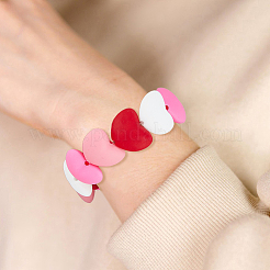 40Pcs 4 Colors Heart Food Grade Eco-Friendly Silicone Beads&nbsp;SIL-DC0001-77