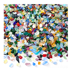 450G Frosted Glass Beads&nbsp;FGLA-PH0001-12