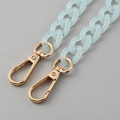 Acrylic Imitation Jelly Curb Chain Link Purse Chains&nbsp;FIND-WH0126-257B