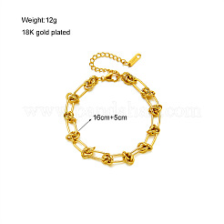 Stainless Steel Knot Thorn Link Chain Bracelets & Necklaces Sets&nbsp;WGD3F87-03
