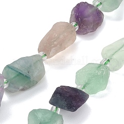 Natural Rainbow Fluorite Beads Strands&nbsp;GG-CBA0B77-A07-03