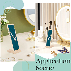 12-Slot Wood Necklaces Organizer Display Stands&nbsp;NDIS-WH20003-01D