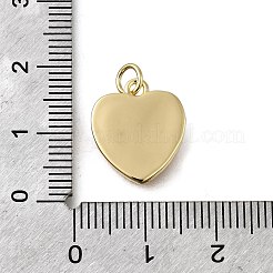 Brass Red Enamel Pendants&nbsp;KK-S523-14G