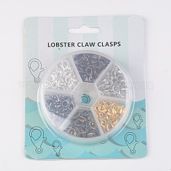 1 Box 120PCS 6 Colors Zinc Alloy Lobster Claw Clasps&nbsp;PALLOY-JP0004-NF