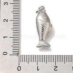 Rack Plating Brass Micro Pave Cubic Zirconia Pendants&nbsp;KK-I720-66P