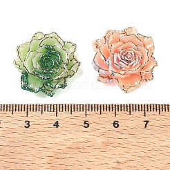 Opaque Resin & Glitter Powder Cabochons&nbsp;RE-CBA240F-02