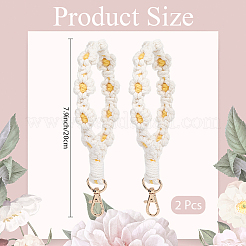 Flower Handmade Beaded Keychain&nbsp;KEYC-WH20003-03A