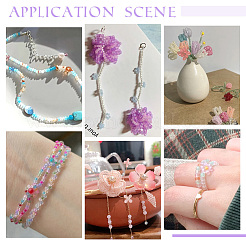 150G 15 Colors Transparent Frosted Glass Round Seed Beads&nbsp;GLAA-PH0003-08