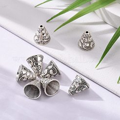 Tibetan Style Cone Alloy Bead Caps&nbsp;PALLOY-I112-09AS