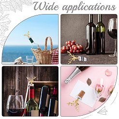 2Pcs 2 Style Zinc Alloy Wine Stoppers&nbsp;FIND-GF0011-17B