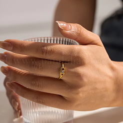 Adjustable 304 Stainless Steel with Cubic Zirconia Cuff Open Rings for Women&nbsp;LS-DT5559
