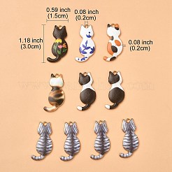 Rack Plating Alloy Enamel Pendants&nbsp;ENAM-YW0003-70