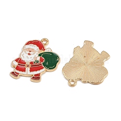 Christmas Theme Alloy Enamel Pendants&nbsp;ENAM-C031-01G-01