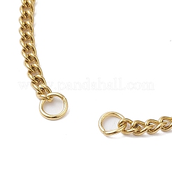 Adjustable 304 Stainless Steel Curb Chains Bracelet Making&nbsp;AJEW-JB01213-02