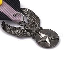 Eagle with Star Zinc Alloy Pendant Lapel Pins&nbsp;JEWB-WH0028-04B
