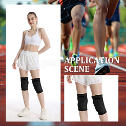 1Pair Polycotton & Rubber & Fibre Yoga Sports Knee Pads&nbsp;AJEW-CN0005-82B