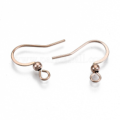 304 Stainless Steel Earring Hooks&nbsp;STAS-N092-103RG-NR
