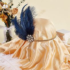 Alloy Rhinestone Headbands&nbsp;OHAR-WH20014-002A