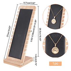 Bamboo Wood Jewelry Collection Necklace Display Stand&nbsp;ODIS-WH0005-06A