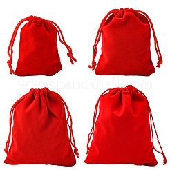 30Pcs Rectangle Velvet Pouches&nbsp;TP-FS0001-02D